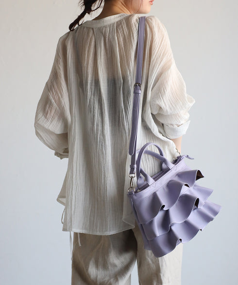 【雑誌掲載・ショップチャンネルOA商品】2WAYフリルハンドバッグ 12-1162